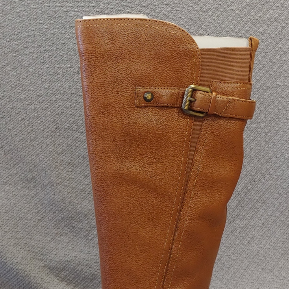 Naturalizer Jordan Leather Boot Banana Bread-12 - Picture 10 of 16